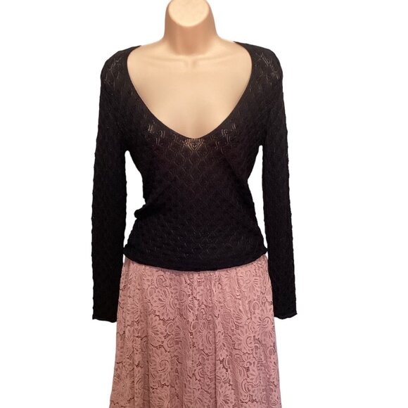 Zara Black Top Size M - Picture 1 of 7